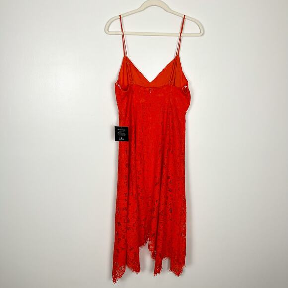 NWT Lulus One Wish Orange Lace Sleeveless Midi Dress Size Extra Large - Picture 7 of 12